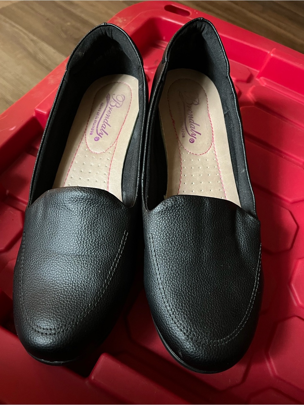 Black Slip-On Loafers for Women